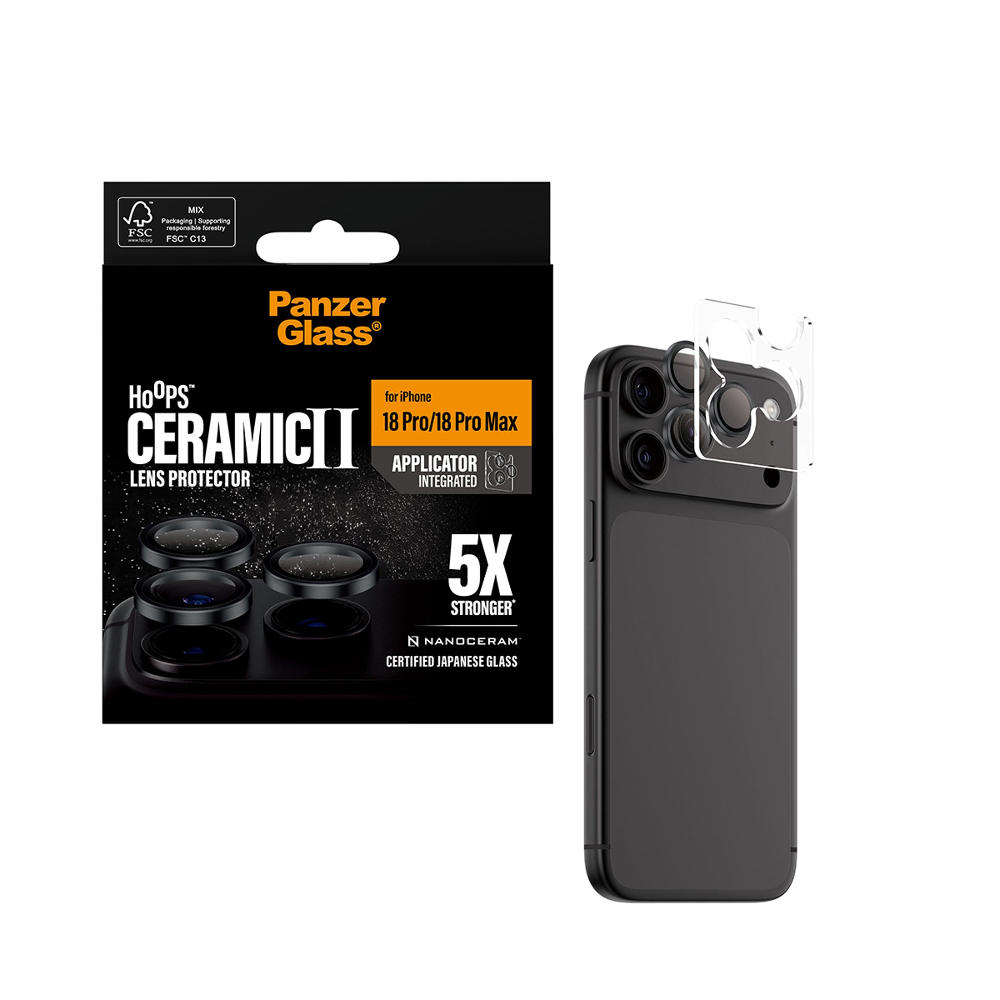 PanzerGlass® Hoops® Ceramic Camera Lens Protector iPhone 18 Pro | 18 Pro Max